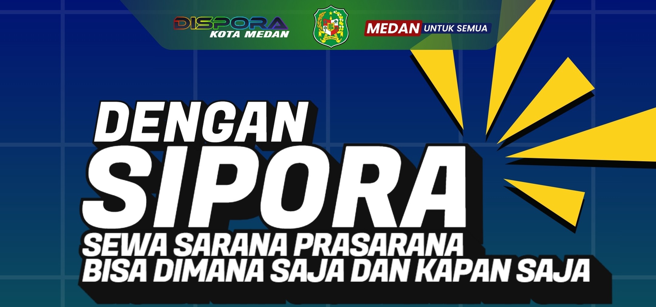 CARA SEWA SARANA PRASARANA DINAS PEMUDA DAN OLAHRAGA KOTA MEDAN SECARA DARING