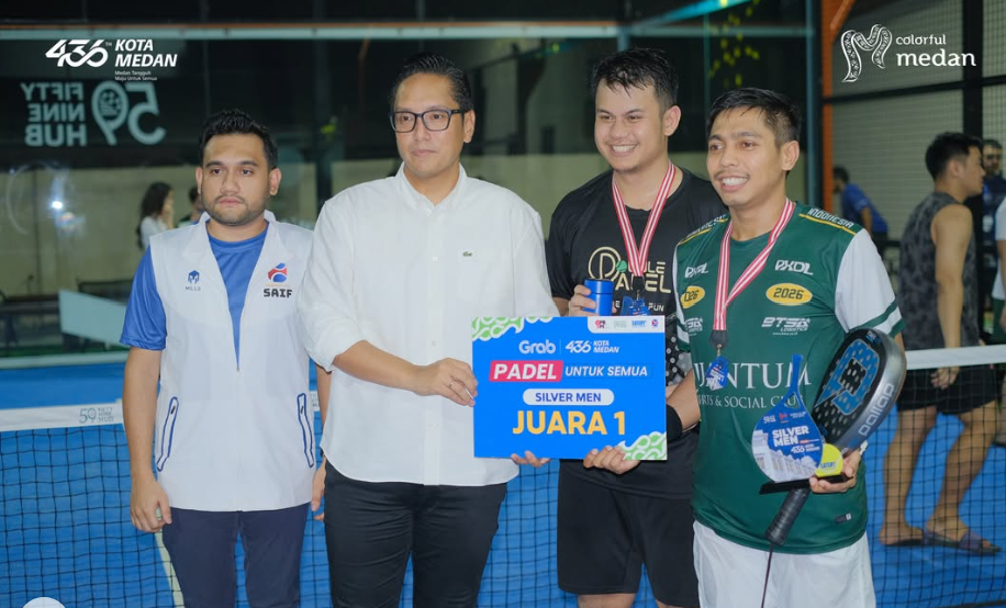 WALI KOTA MEDAN APRESIASI KEGIATAN SPORT TOURISM PADA TOURNAMENT PADEL UNTUK SEMUA
